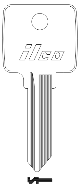 Ilco 1130R Key Blank