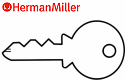 HERMAN MILLER LLCC CONTROL KEY