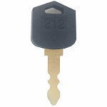 Doosan Daewoo Forklift Ignition Key 212 / D554212 - SKU: 212