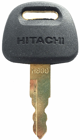 Hitachi John Deere Excavator Ignition Key AT194969 - SKU: H800 BLACK