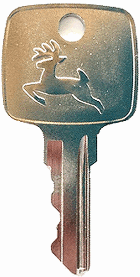 John Deere Loader, Tractor, Backhoe & Equipment Key - SKU: AR51481