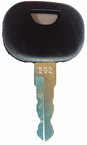 Volvo Compact Loader Ignition Key 202 fits Champion & Zettelmeyer - SKU: 202