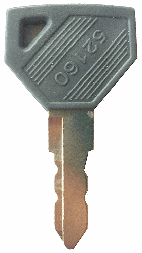 Yanmar Takeuchi Heavy Equipment & Tractor Ignition Key - SKU: 52160