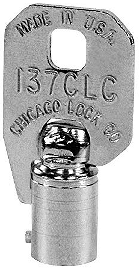Circular Key Blank COMPX MADE IN USA D 137 CLC CHICAGO LOCK CO 137CLC 
