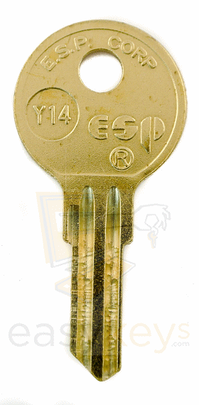 Y14 Yale Nickle Plated Brass Key Blank X2 