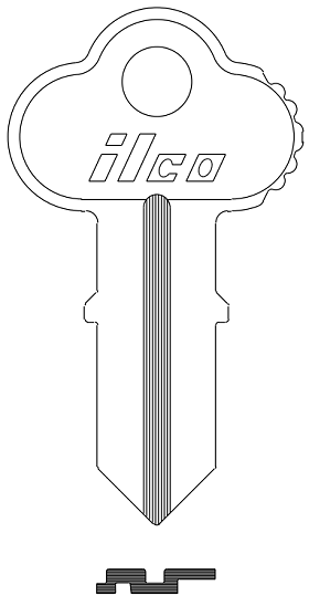 Ilco 1041DC Key Blank