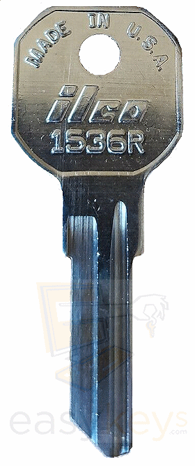 to Original 1536 Ilco 1536 keyblank for various Delta & Hurd equiv