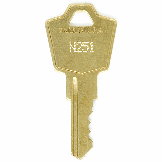 Borroughs N251 - N370 - N259 Replacement Key