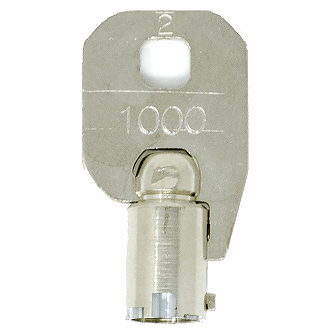 CompX Chicago 1000 - 1100 - 1086 Replacement Key