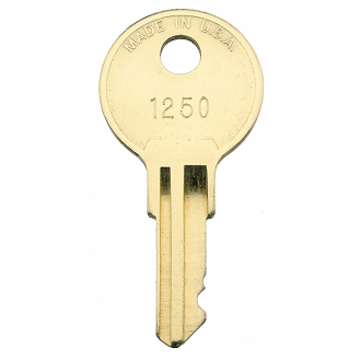 CompX Chicago 1250 Replacement Key, 1250 - 1499 Lock Series 