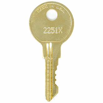 CompX Chicago 2251X - 2500X - 2261X Replacement Key
