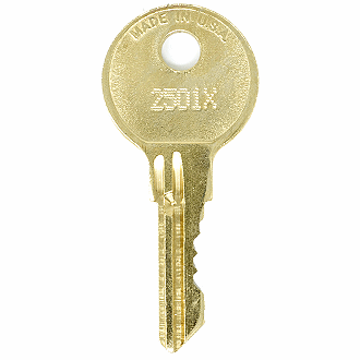 CompX Chicago 2501X - 2750X - 2711X Replacement Key