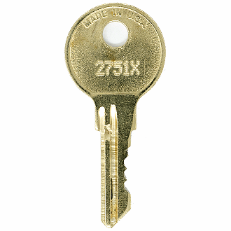 CompX Chicago 2751X - 3000X - 2952X Replacement Key