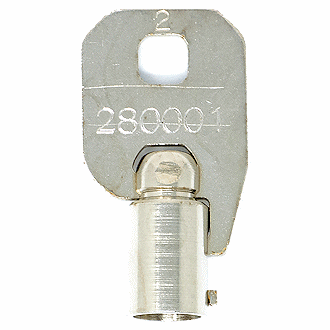 CompX Chicago 280001 - 285000 - 281007 Replacement Key