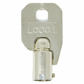 CompX Chicago L0001 - L7600 - L6622 Replacement Key