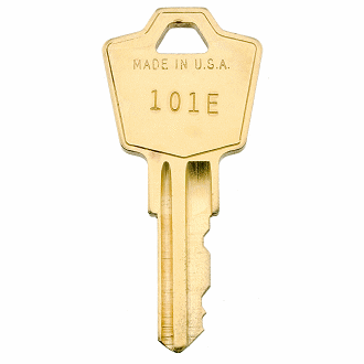 2 HON File Cabinet Keys 101E-150E  With Key Tag Keys Cut To Your Code 