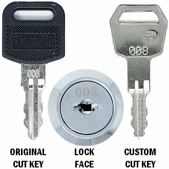 2 x Replacement Hafele Keys Cut to Code Filing Cabinets & Desks Lockers 