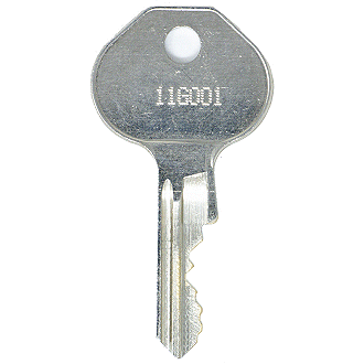 Master Lock 11G001 - 11G999 [1092-6000 BLANK] - 11G006 Replacement Key