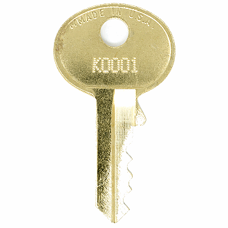 Master Lock K0001 - K1250 - K1249 Replacement Key