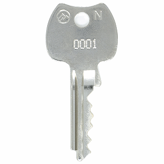 Olympus Lock 0001 - 2000 - 1368 Replacement Key