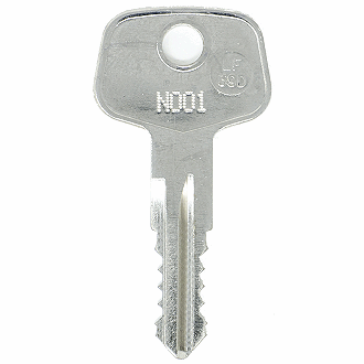 Thule Ski Rack Replacement Keys Cut to Codes N001-N200 & N001R-N200R