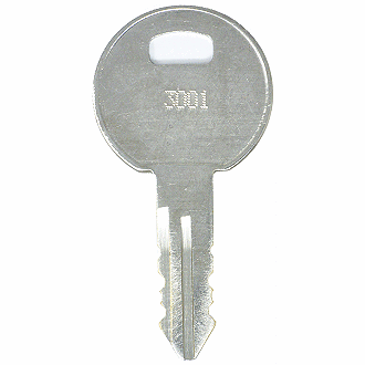 Licensed Locksmith. key cut to code 1001-1040 keys for Trimark RV Camper locks 