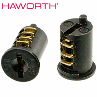 New Haworth Core&Key Black Plastic One Key and Core Random KEYING HW 001-0299 