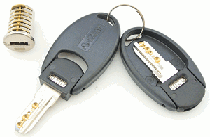 A-ZUM High Security Dimple Lock Core and Keys - SKU: 6SERIES