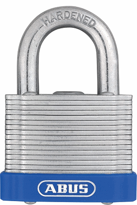 ABUS Laminated Steel Blue Safety Padlock - SKU: 41/45 KD