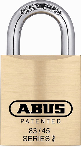 ABUS Kwikset 45mm All Weather Solid Brass Rekeyable Padlock with 1 Inch Shackle - SKU: 83/45-200 S2