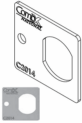 CompX National Cam Lock Mounting Plate - SKU: C2014