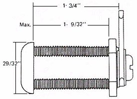 ESP 1 3/4" Cam Lock - SKU: ULR-1750STD