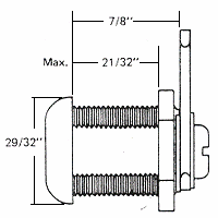 ESP 7/8" Cam Lock - SKU: ULR-875STD