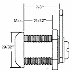 ESP 7/8" Cam Lock - SKU: ULR-875STD