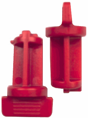 Global Link Cam Lock Barrel Key Cylinder Hole Plug - SKU: CLB-KHPLUG-RED