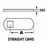 Olympus Lock Straight Cams - SKU: DCP-ST