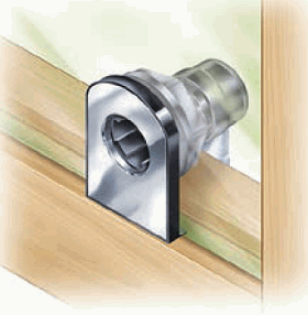 CompX Timberline Glass Door Lock With Bore Through Style - SKU: CB-311