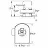 timberline_CB-311_glass_door_lock_dimensions