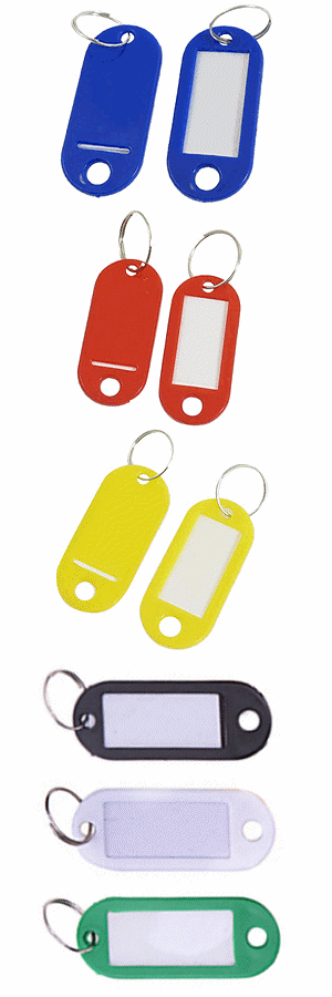 EasyKeys Plastic Key Tags - SKU: PL KEY TAG