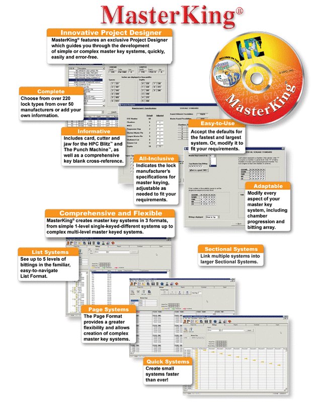 HPC MasterKing® Software H-MK-CD | Easykeys.com