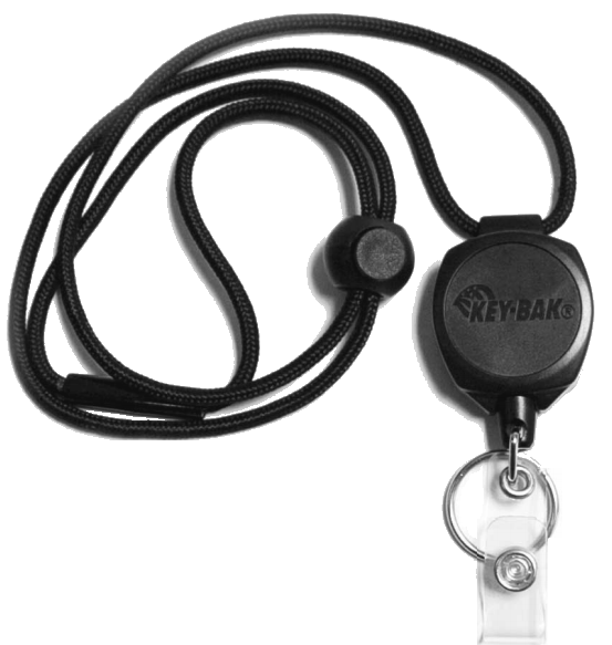 Key-Bak Sidekick® Twist-Free Retractable Keychain and Badge Reel