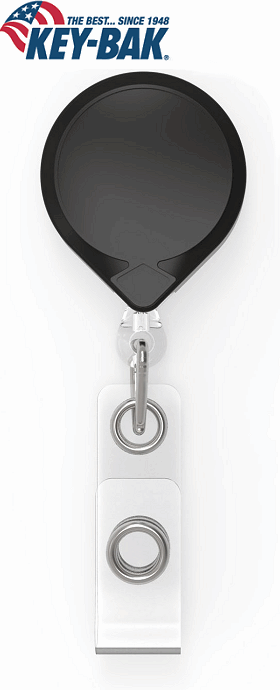fax Spuug uit Rauw Key-Bak Mini-Bak® Retractable Badge Holder MINI-BAK® - EasyKeys.com