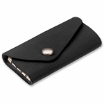 Lucky Line Leather Key Case with Snap Ring - SKU: 93551