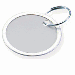 Lucky Line White Paper Key Tag w/ Overlapping Ring - SKU: 282