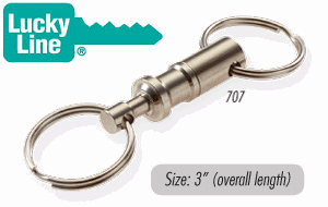 Lucky Line Quick Release with Key Rings - SKU: 707