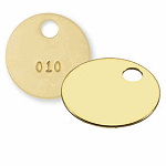 Lucky Line Solid Brass Key Tags - SKU: 260