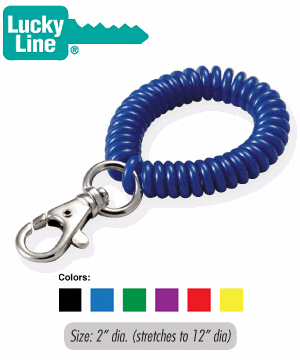 Lucky Line Wrist Coil with Trigger Snap - SKU: 407
