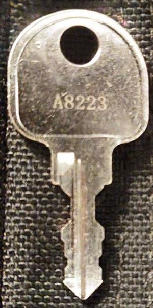 KEY - WANGTONG - WANGTONG / WT (GCODE-SEARCH CC1000 CYBER LOCK SERIES-USE WANGTONG BITTINGS FROM CUT SHEET) | FURNITURE CABINET LOCKS | DOUBLE SIDED CUT KEY more images