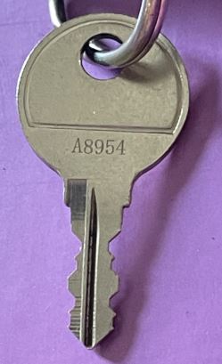 KEY - WANGTONG - WANGTONG / WT (GCODE-SEARCH CC1000 CYBER LOCK SERIES-USE WANGTONG BITTINGS FROM CUT SHEET) | FURNITURE CABINET LOCKS | DOUBLE SIDED CUT KEY more images