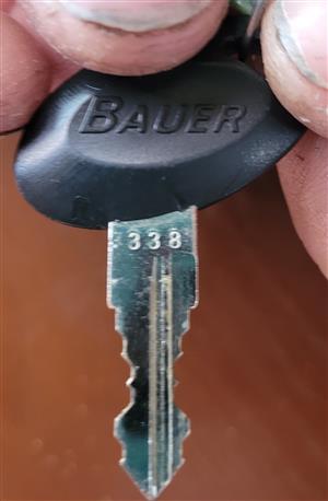 Bauer 318 Replacement Key, 301 - 370 Lock Series 